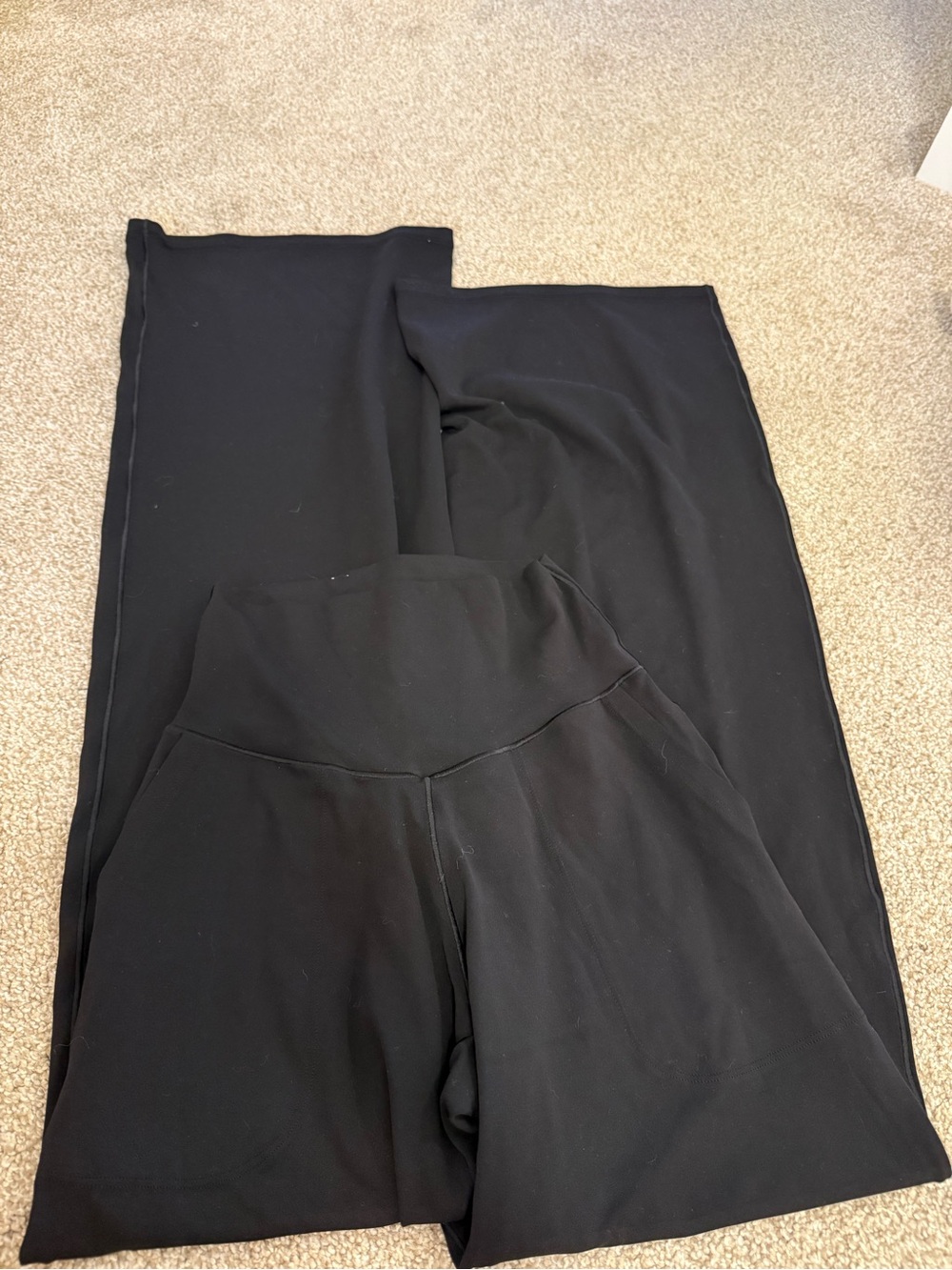Black High-Waist Wide Leg Women's Pants